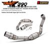 390 DUKE, RC 390, 390 ADV Exhaust Front Section with O2 Sensor Port for Husqvarna Black Arrow & White Arrow 401.