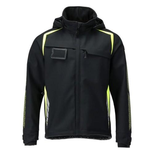 Mascot Mens Accelerate Safe Hooded Soft Shell Jacket