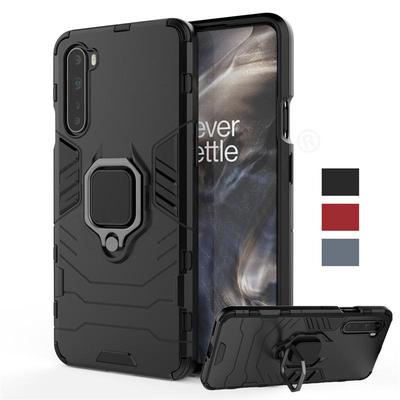 Voor Oneplus 8 Nord Hoes Cover One Plus Nord 7 8 Pro Z Schokbestendige Bumper Magnetische Ringhouder Armor Telefoonhoes Voor Oneplus Nord