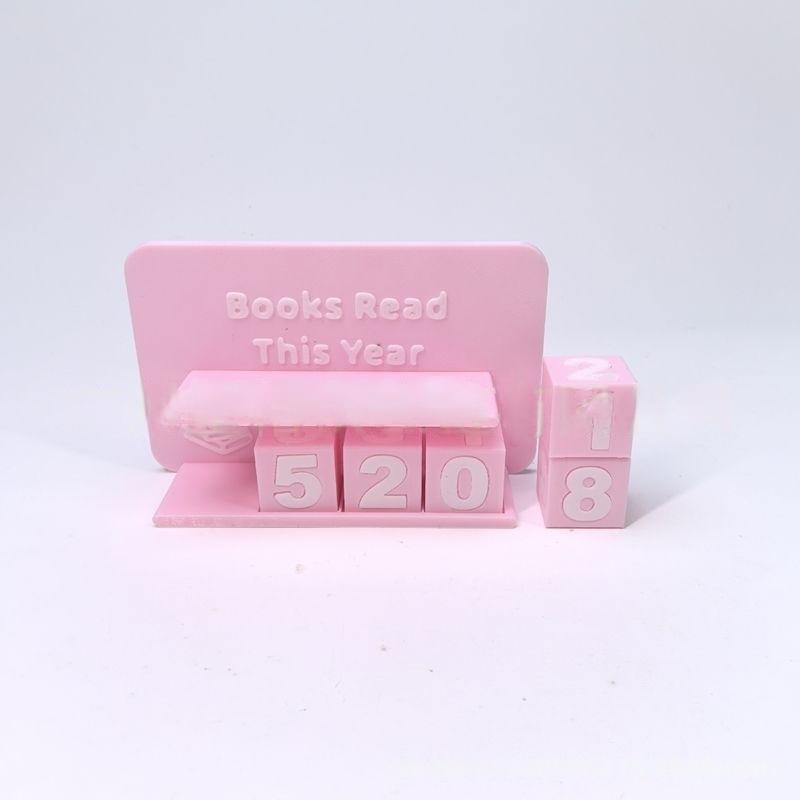3D Book Read Counter Bookshelf Decoration Books Read This Year Counter Best Gifts for Readers Teachers Student