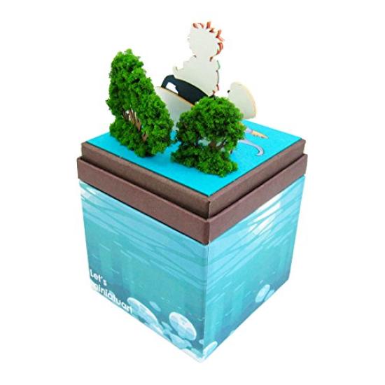 Sankei Studio Ghibli Mini Ponyo on the Cliff by the Riding the Pompom Paper Craft Sea, Boat, Non-scale MP07-40