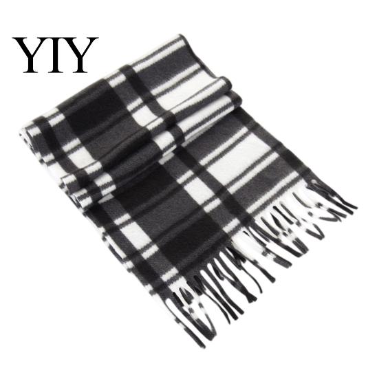 Commuting Winter Gear Classic British Plaid Scarf for Men Women, Soft Double-Sided Velvet Shawl, Skin-friendly Wrap Warm Thickened Neck Autumn