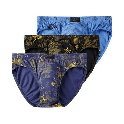 3pcs L XL 2XL 3XL 4XL 5XL 6XL 7XL Men's  Big Size Underwear Breathable Briefs Shorts Panties Breathable Male Elastic Underpants