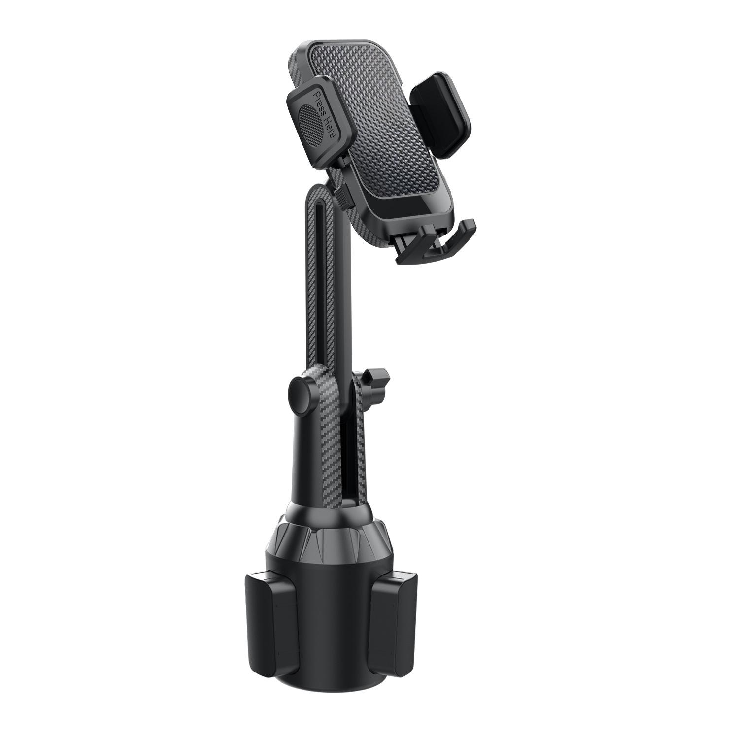 Foldable Car Cup Phone Holder чёрный