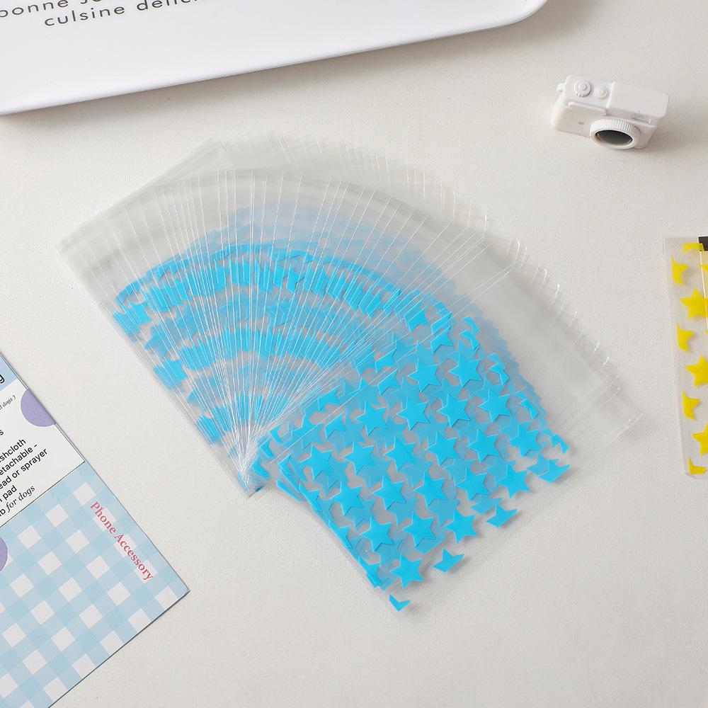 50pcs Star Transparent Pocard Protect Cover Kpop Papeleria Small Thing Organzier Pouch Card Holders