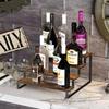 Four-Tier Iron and Wood Display Rack for Desserts and Aromatherapy Essentials
