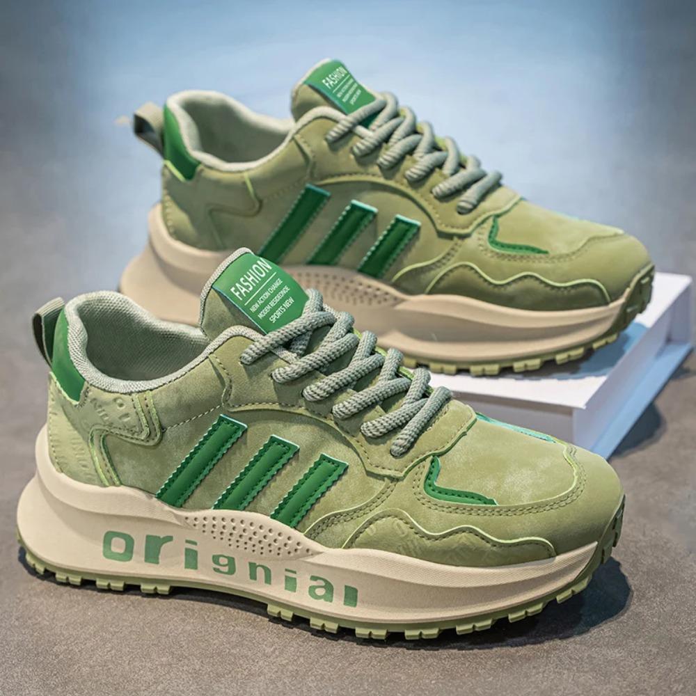 

Summer Breathable Comfortable High-Quality Hot-Selling Three-Stripes Agan Shoes Trendy Men s Casual Lightweight Couple Shoes 39 зелений