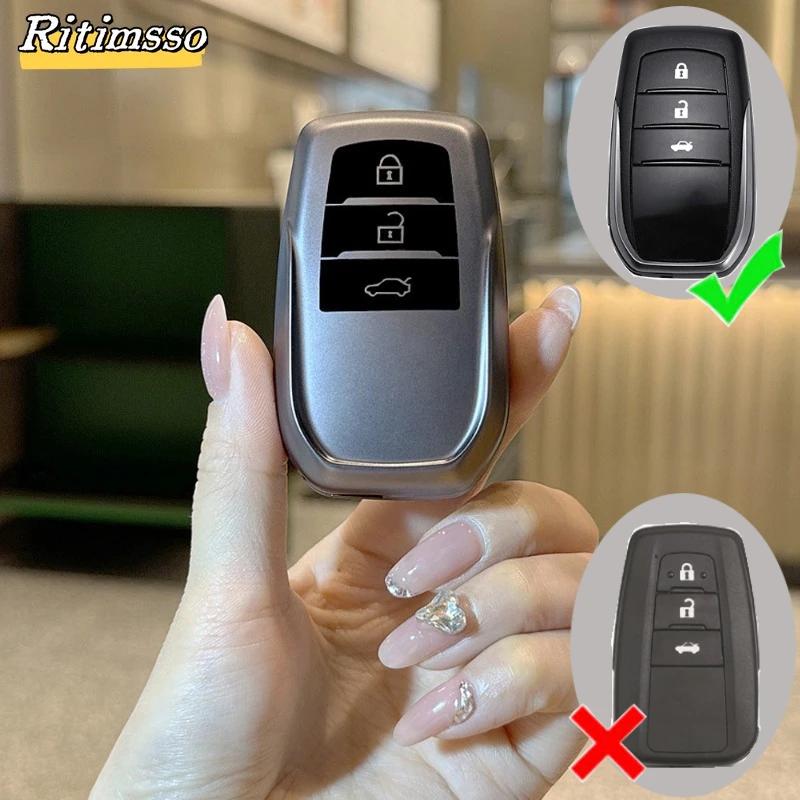 

3 Buttons Soft TPU Car Key Case Cover for Toyota Hilux Innova Rav4 Fortuner Yaris 2021 Protector Key Shell Fob Accessories