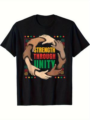 Juneteenth und Black History Month T-Shirt - ''Stärke durch Einheit'' Afroamer