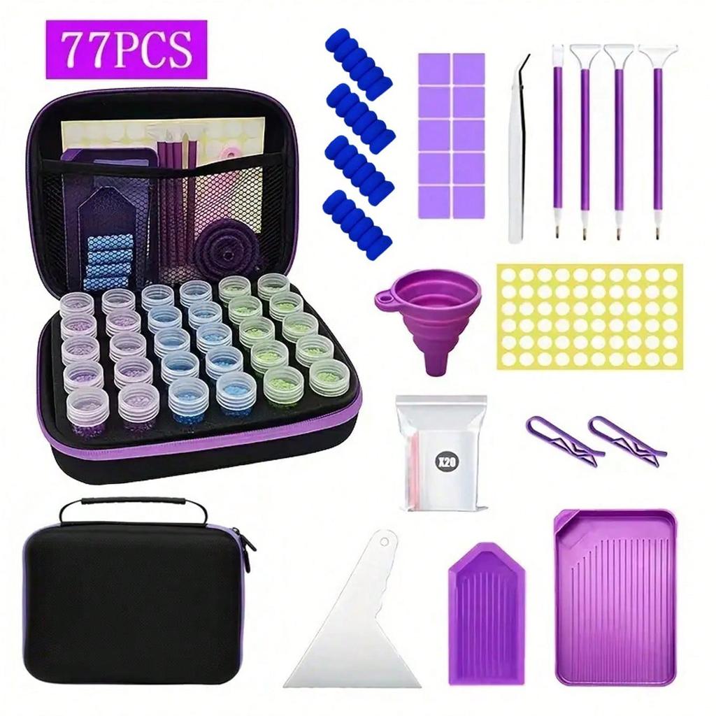 47/77 Diamond Painting Tool Set, Multi-functional Diamond Painting Tool Accessories for Embroidery Cross-stitch - Perfect for Art Storage
