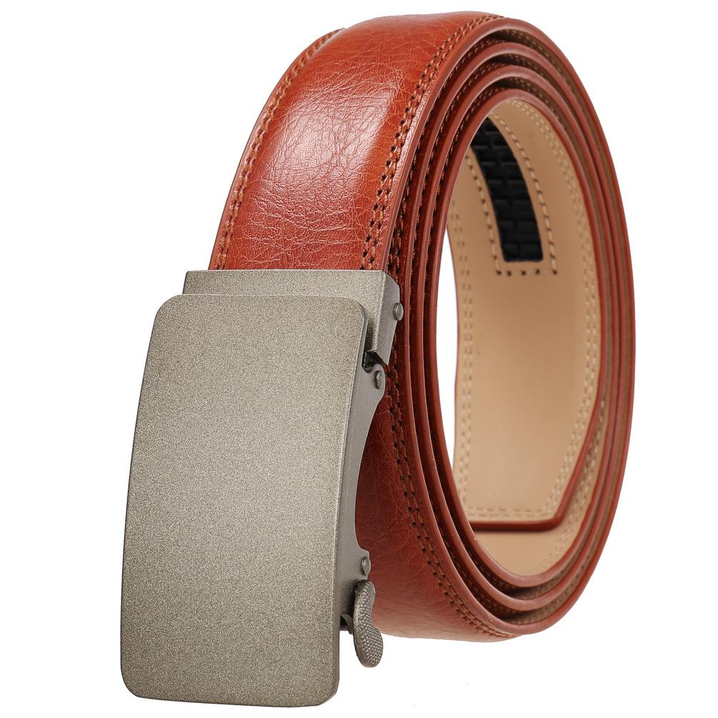 

Ремень с автоматической пряжкой, мужской ремень из коровьей кожи, модный ремень, ремень Ly36-0101-1 110CM-130CM