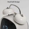 Voice Control Digital Alarm Clock Double Bell Super Loud For Heavy Sleeper Night Mode 12/24H Night Anti-Disturb Table Led Clock