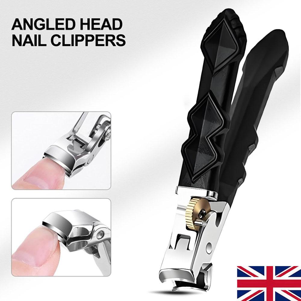 1x Nail Clippers with Safety Lock Large Wide Jaw Opening Toenail Cutter for Elderly Seniors