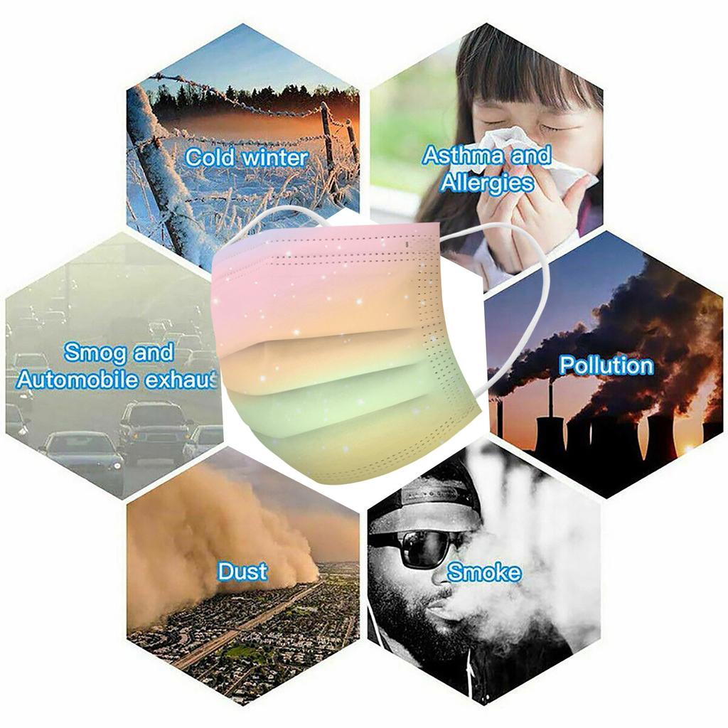 Children's Tie-dyed Disposable Industrial Three Layer Face Mask