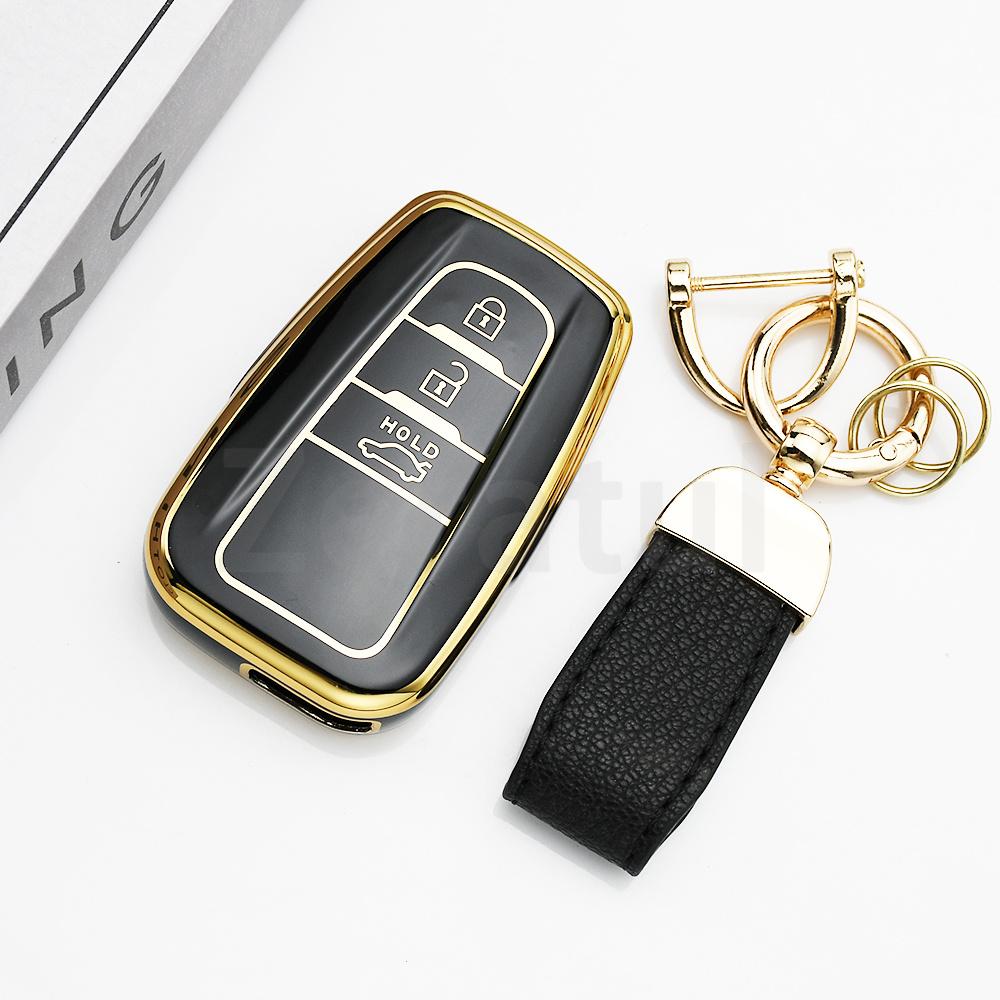 3 Buttons Car Keyless Shell Fob Cover Keychain Tpu Key Case Protection For Toyota Highlander Prius Rav4 Camry Corolla 4Runner