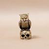 Owl Brass Ornament Handmade Creative Small Craft Unique Gift For Home Desk Boho Luxury Home Decor Figurine