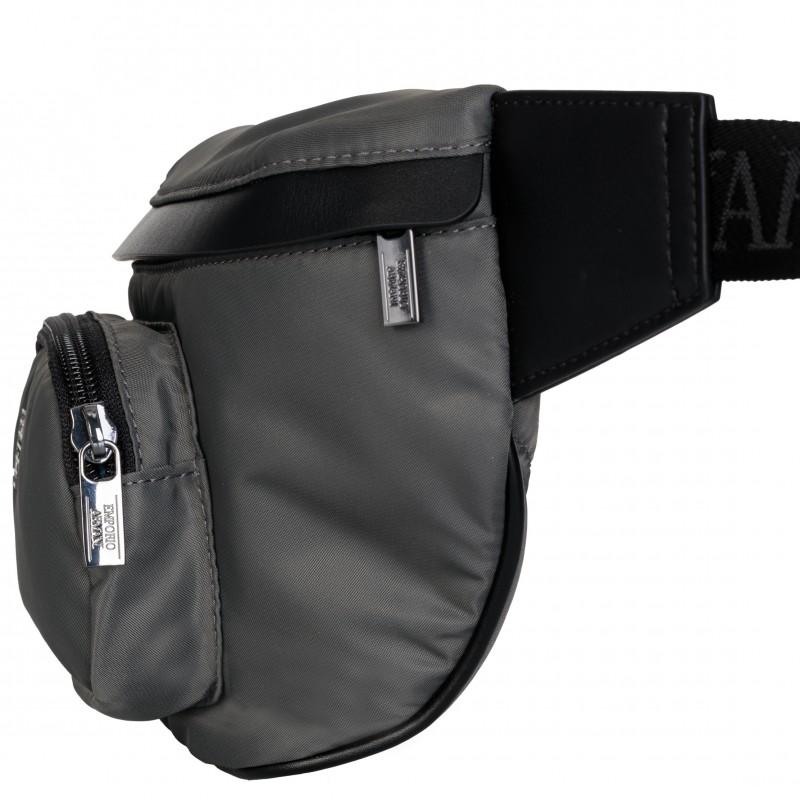 Emporio Armani impressive men's waist bag grey