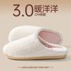 Men's cotton slippers men's autumn and winter outer wear new indoor home thick bottom warm plush cotton drag men's style