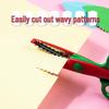 Handmade Children's Round-Head Scissors Set - Plastic, Portable, Colorful, for Paper Cutting & Origami.
