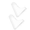 2PCS Clear Shower Splashing Guard Acrylic Bath Angle Protection Tub Corner Water Guards for Home