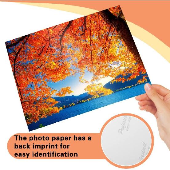 20 Sheets Photo Paper Glossy, 8 * 10 Inch Photo Paper for Printer Picture, Inkjet Printing Picture Paper 180gsm, Suitable for Flyers, Calendars and
