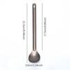 1Pc Titanium Spoon Long Handle Spoon Outdoor Camping Tableware