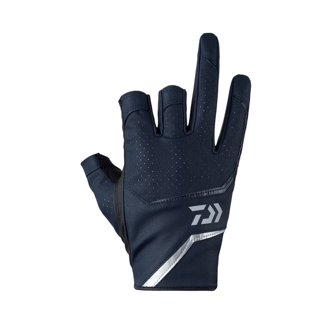 

Перчатки из искусственной кожи 3 Cut Navy XL [Daiwa] DG-2223 тёмно-синий