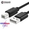 QGeeM USB2.0 Printer Cable High Speed Type A To B Male To Male USB Printer Cable Data Sync for 3D Label Printer Lenovo 1m 2m 3m