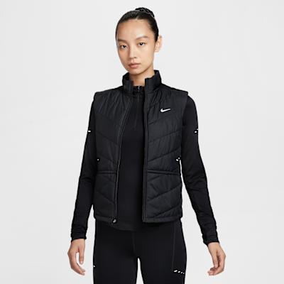Nike Therma Vests Women s Black Stand Collar Moderate Other S