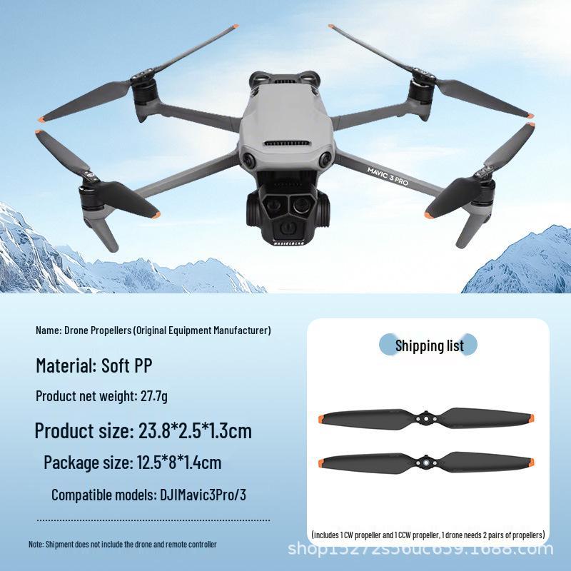 Soft Rubber Propeller Blades for DJI Mavic 3 Pro/Classic Drone
