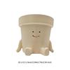 Adorable Smiling Face Plant Pot for Home and Garden Decor
