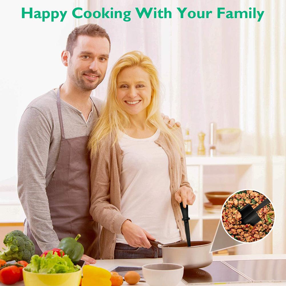 Meat Chopper Multifunctional Ground Beef Masher Ground Beef Turkey Nylon Chopper Utensil Non Stick