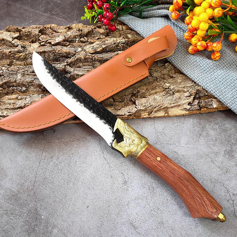 Ručně kovaný kuchyňský nůž Kuchařský nůž Sashimi Nože Sekáček na maso Krájení Řeznický nůž Nůž na ovoce Nástroje na vaření