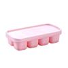 Silicone Ice Cube Tray with Soft Bottom, Mini Ice Mold for Freezer and Storage
