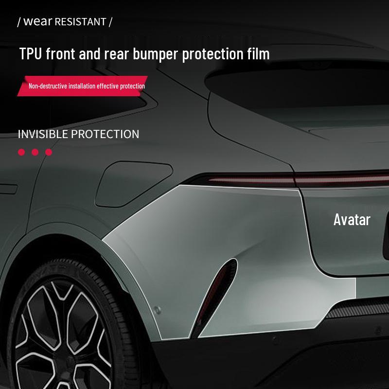 Avatr 11 TPU Transparent Front & Rear Film: Car Scratch Protection
