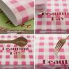 Cute Pink Green Plaid Printed Large Desk Mat Waterproof Non Slip For Home Office Work Study Gaming