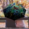 Peacock and Golden Bird Among Flowers Printed umbrella windproof folding umbrella portable sun and rain umbrella suitable for gifting