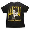 Marilyn Manson Industrial Metal 90s Vintage Portrait Graphic Oversized Washed Streetwear T-Shirt Top for Rock & Goth Fans
