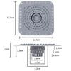 Silicone Sewer Outfall Drain Filter Round Shape Anti-blocking Floor Drain Mesh Cover Hair Clean Up Sink Strainer Filter
