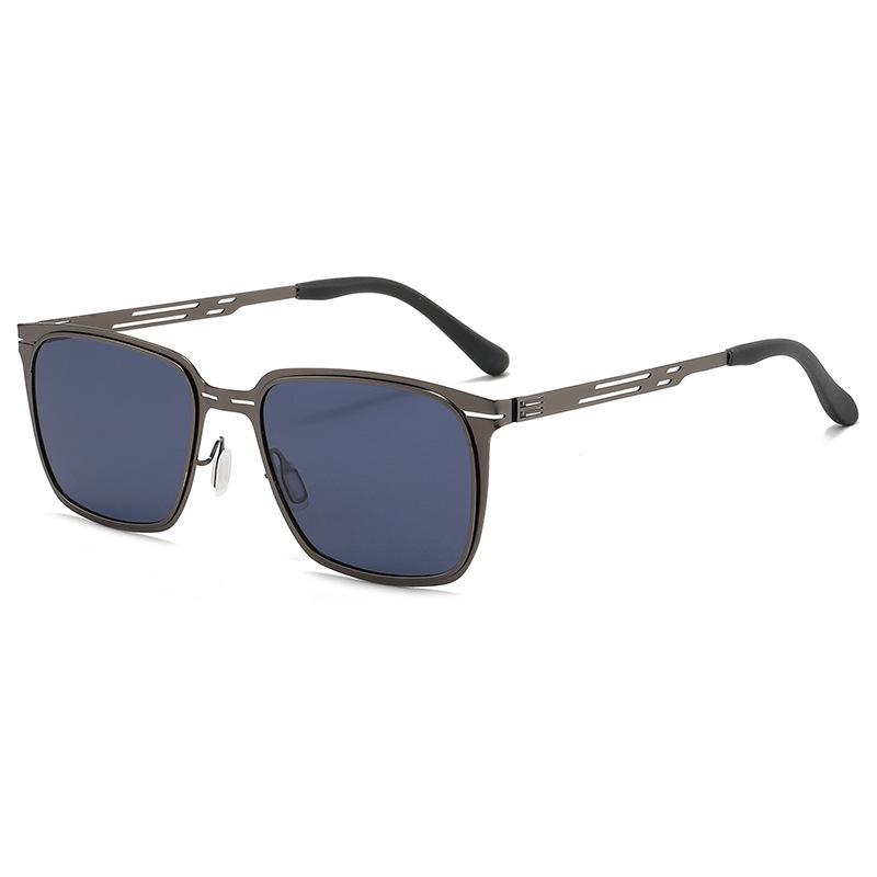 Men's Polarized Sunglasses: Lightweight Metal Frame, UV Protection, Versatile Everyday Wear