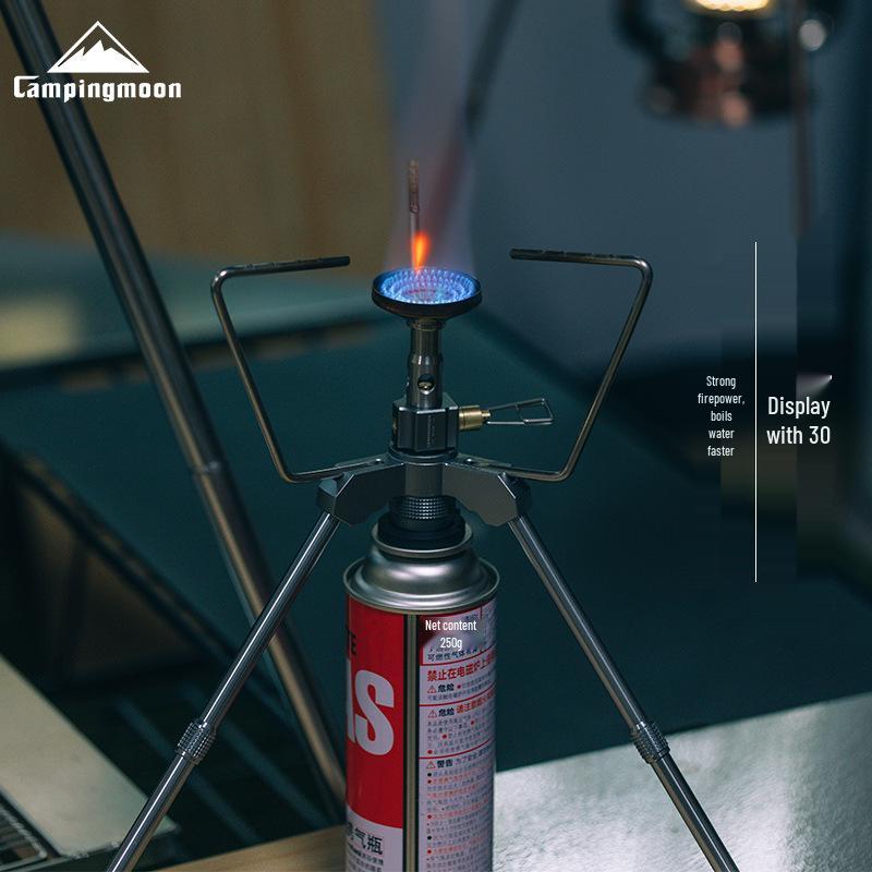 CAMPINGMOON High-Power Portable Camping Stove for High-Altitude Water Boiling