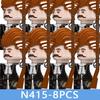 MOC City Series Soldier Figures Building Blocks Street View Military Female Warrior Accessories Guns Movies Christmas Bricks Toy