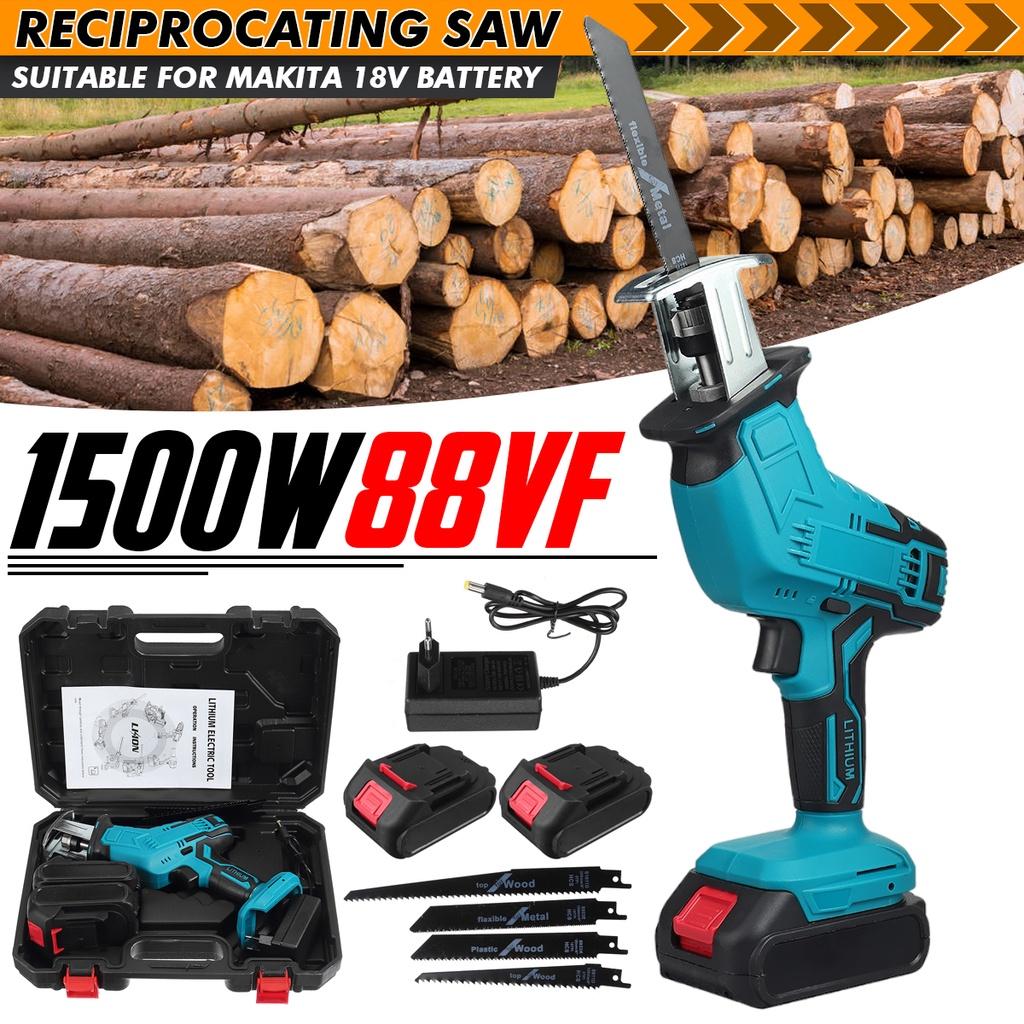 1500W Wood Metal Cutting Machine Power Tool for 18V Battery Blue Cordless Reciprocating Saw New Electric Saw