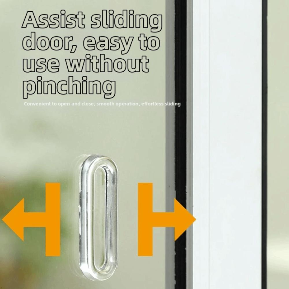 4pcs Transparent Drawer Handle Soft Rubber Glass Door Handle Versatile Sliding Door Handle  Home Use