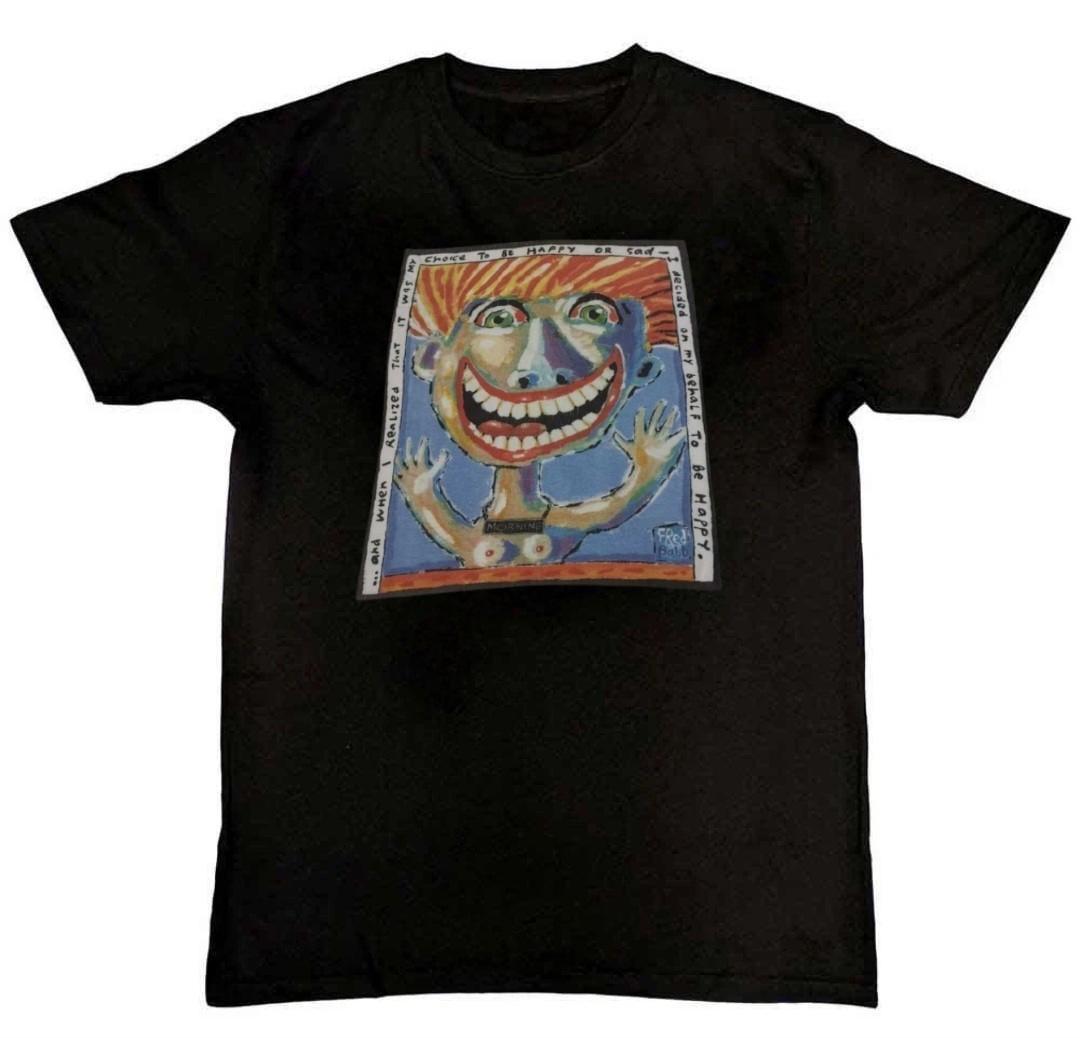 Vtg Fred Babb Art 90s Graphic Print Mens T-Shirt S