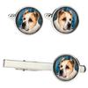 Central Asian Shepherd Dog - Cufflinks and Tie with Your Photo, a Suit Decoration, Men's Jewelry from the Brand.