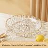 Plastic Round Fruit & Snack Tray Set (4-Pack)