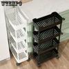 Mobile Storage Shelf Interspace Gap Shelf Kitchen Storage Shelf Bathroom Storage Rack Fridge Side Seam Finishing Rack