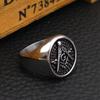 Drop Shipping Hohe Qualität Freimaurer AG Ring 316L Edelstahl Schmuck für Männer Ring Großhandel Modeschmuck US Größe 7 - 13
