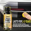 Auto Plastic Renovation Wax - Black Trim & Dashboard Gloss Restorer Tire Shine & Seat Maintenance Gel Enhances Black Brightness